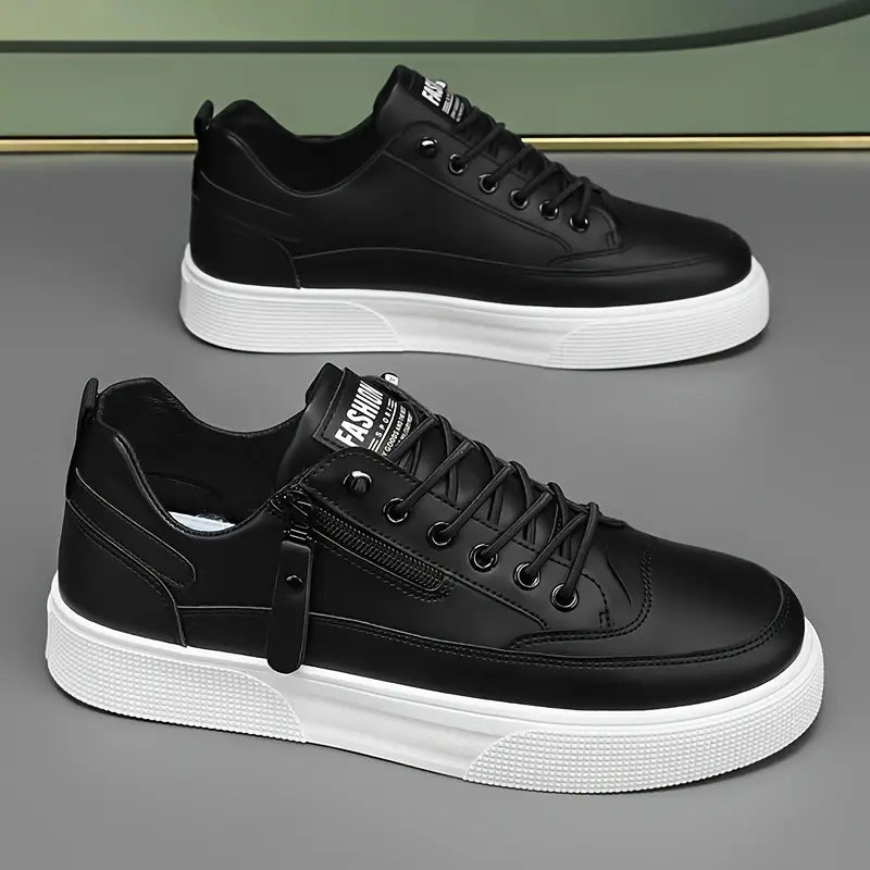 Classic everyday leather casual trainers for men | Stratford -4