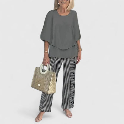 Elegant relaxed two-piece co-ord set for women | Martha - 14