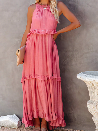 Tiered Ruffle Long Dress Chic For Women | Lara