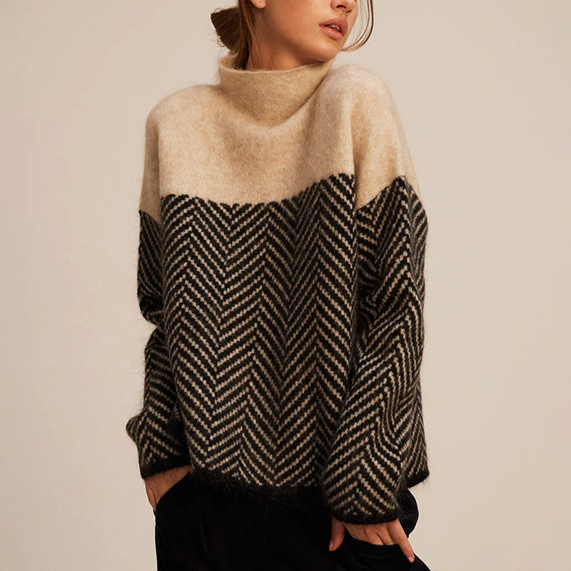 Cosy knit turtleneck sweater for women | Arla - 1