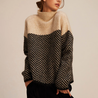 Cosy knit turtleneck sweater for women | Arla - 1