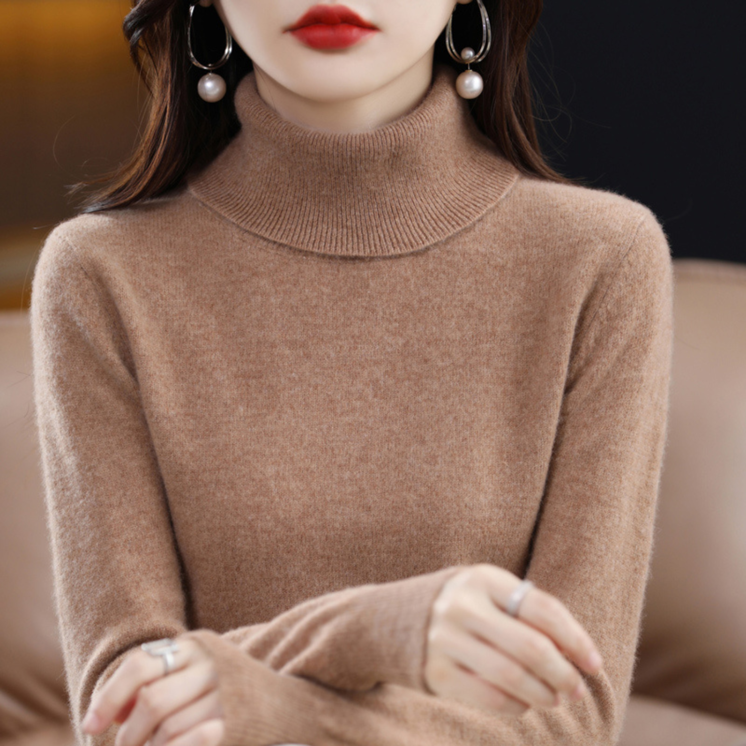 Cosy knit turtleneck sweater for men | Emmie - 13