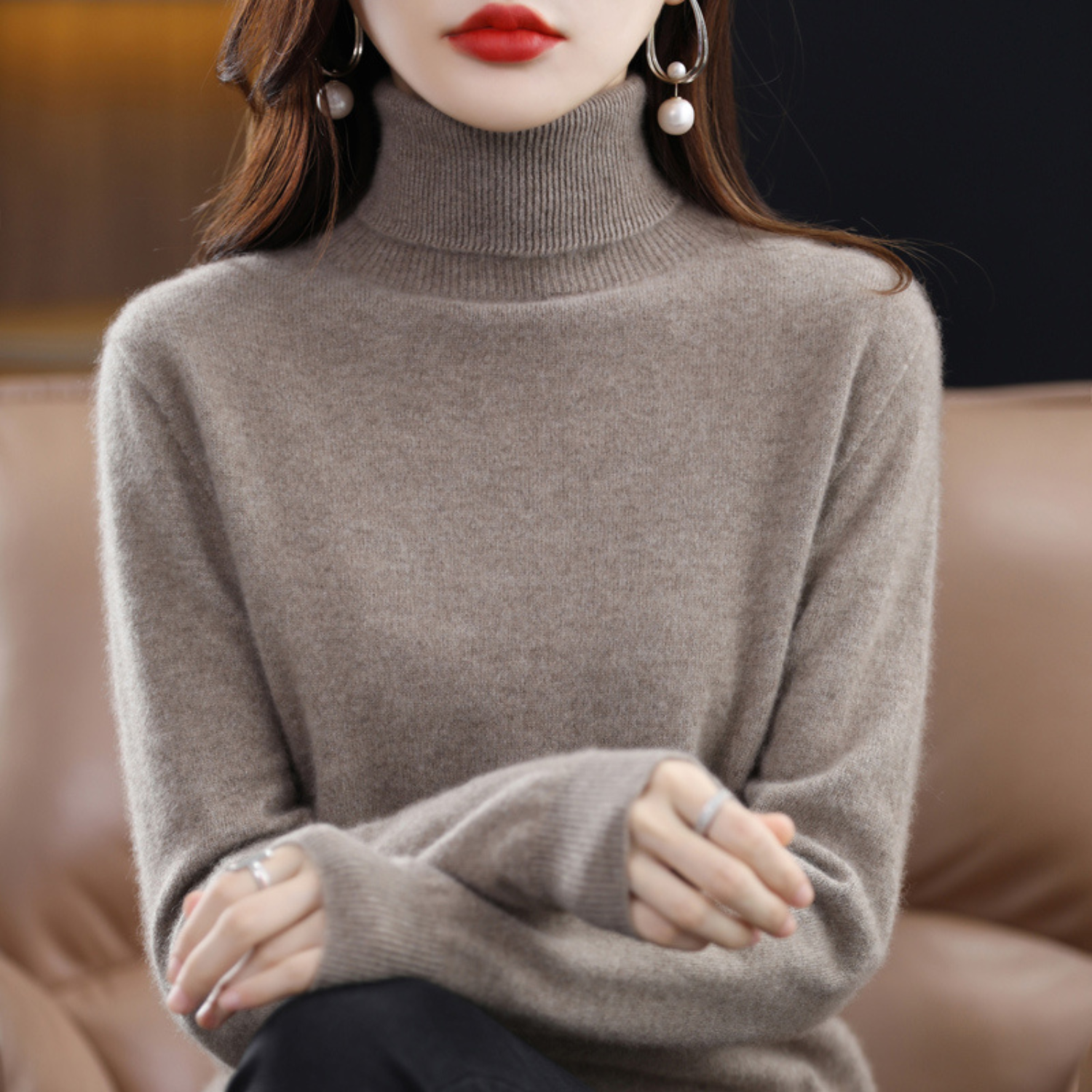 Cosy knit turtleneck sweater for men | Emmie - 12