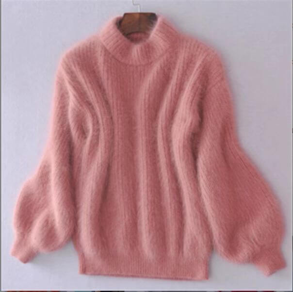 Cosy loose-knit wool blend sweater for women | Emilie - 3