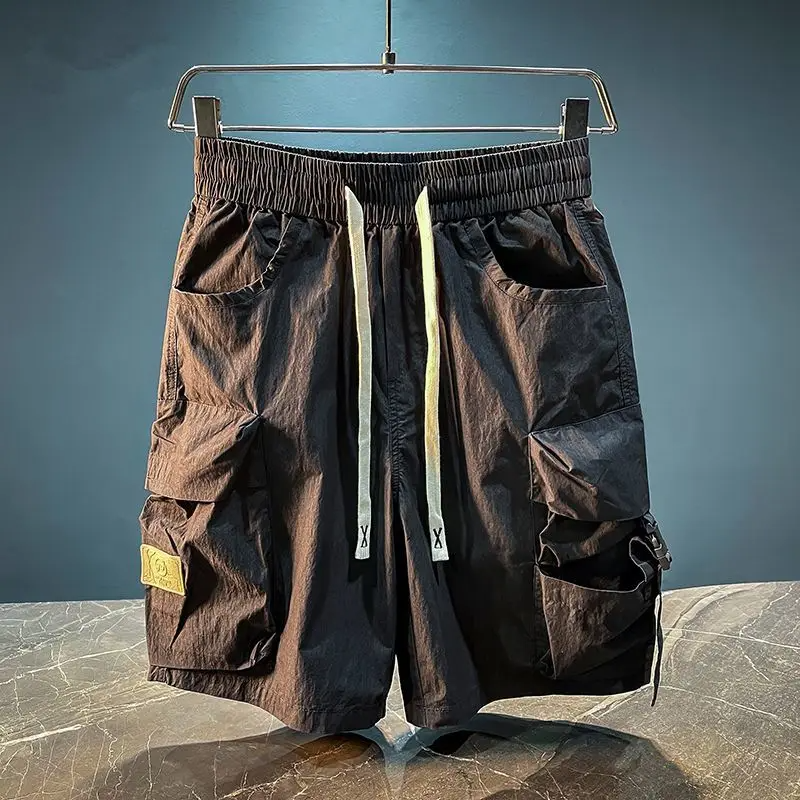 Utility Cargo Shorts With Buckle Detail Versatile For Men | Asher