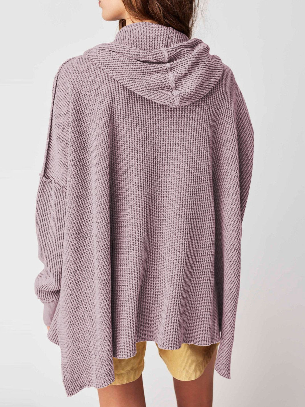 Cosy oversized waffle hoodie for men | Haven - 11