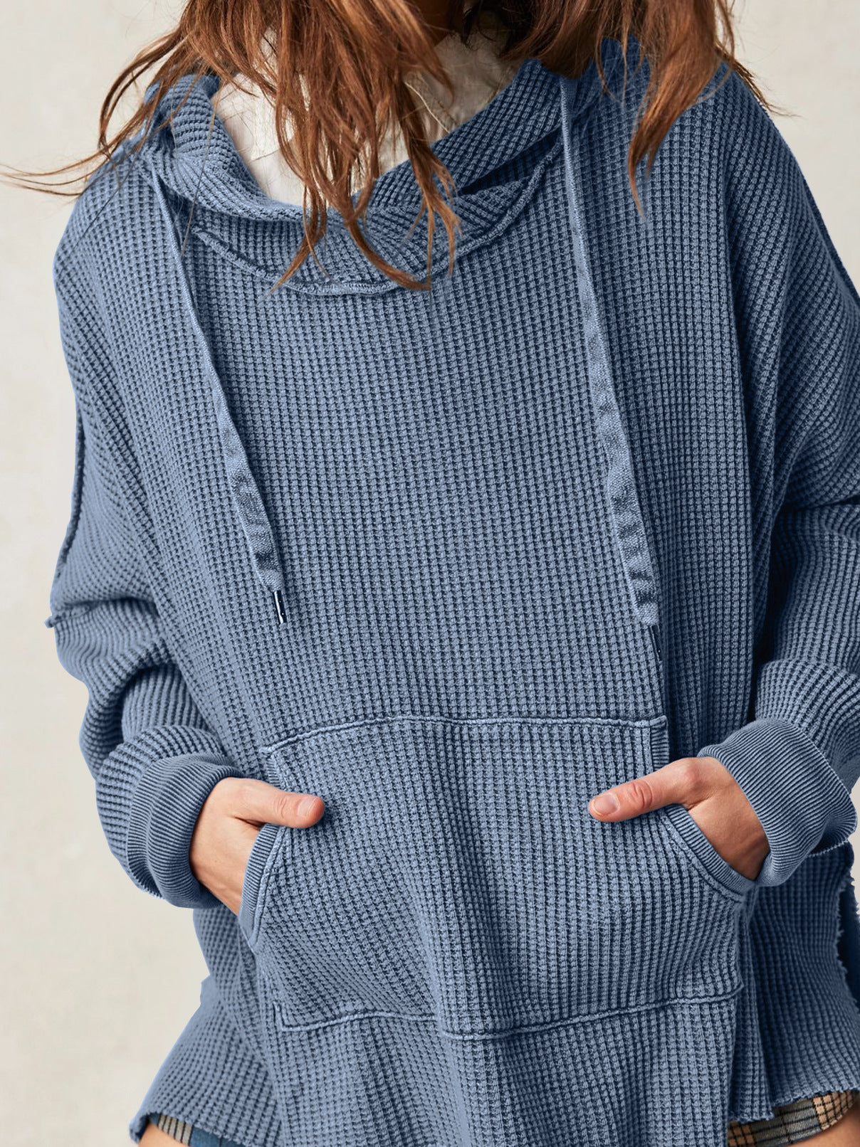 Cosy oversized waffle hoodie for men | Haven - 2