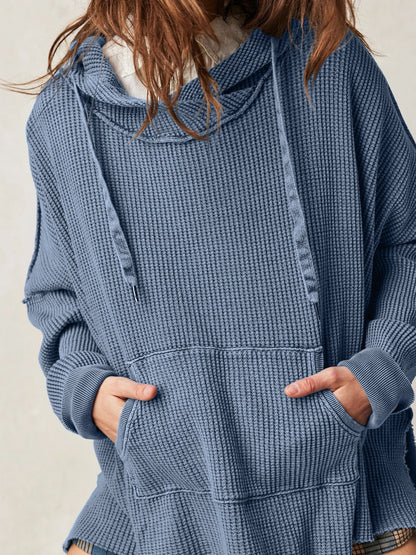 Cosy oversized waffle hoodie for men | Haven - 2
