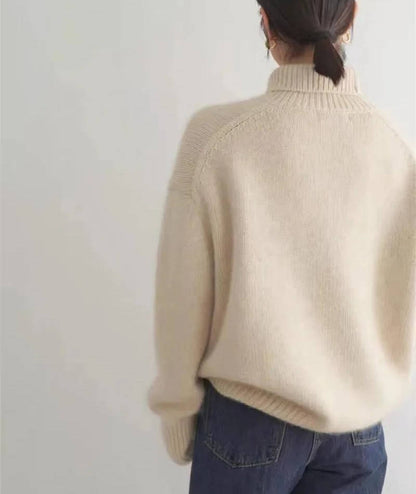 Soft luxurious cashmere turtleneck sweater for women - 8