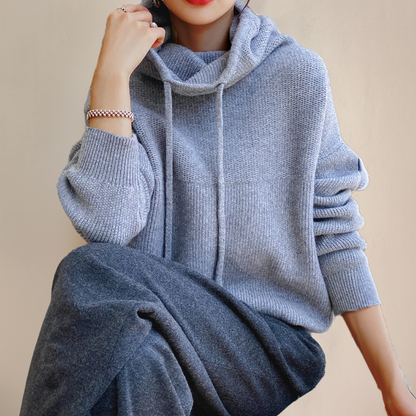 High Neck Drawstring Hoodie Trendy for Women | Solara