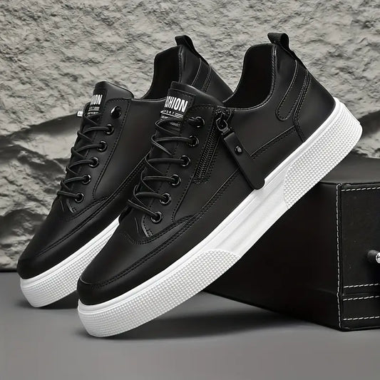 Classic everyday leather casual trainers for men | Stratford -1