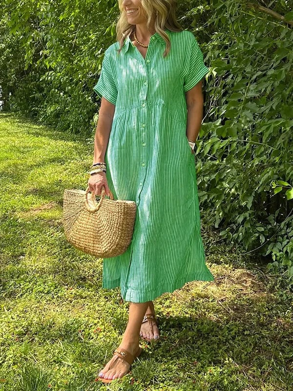 Elegant flowing everyday maxi dress for women | Ruby - 4