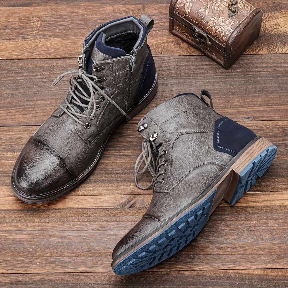 Timeless brogue-detail heritage boots for men | Maxwell -9