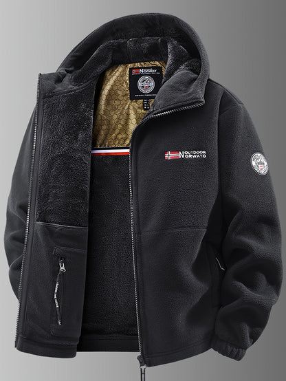 Warm lightweight fleece jacket for men | NATHANIEL - 7