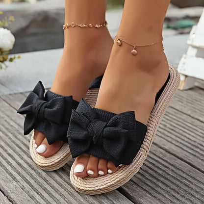 Versatile bow-detail everyday sandals for women | Revie -5