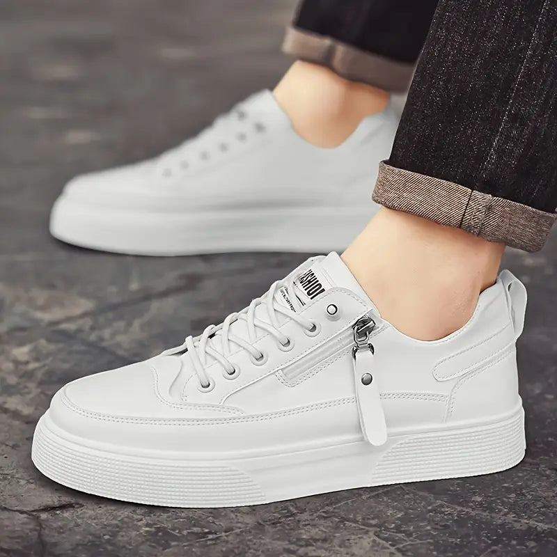 Classic everyday leather casual trainers for men | Stratford -12