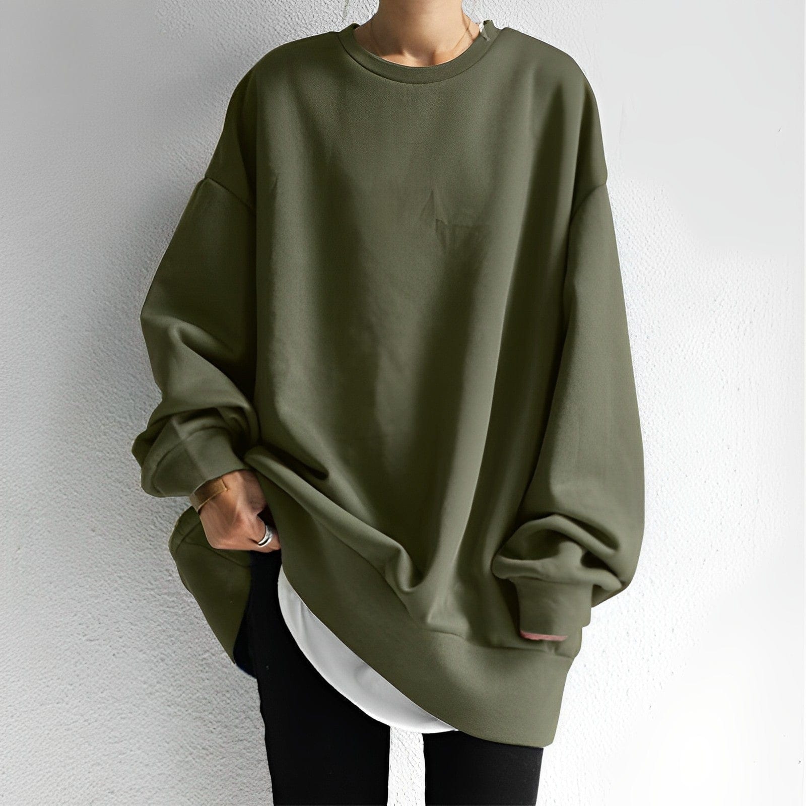 Soft warm everyday knit pullover for women - 3