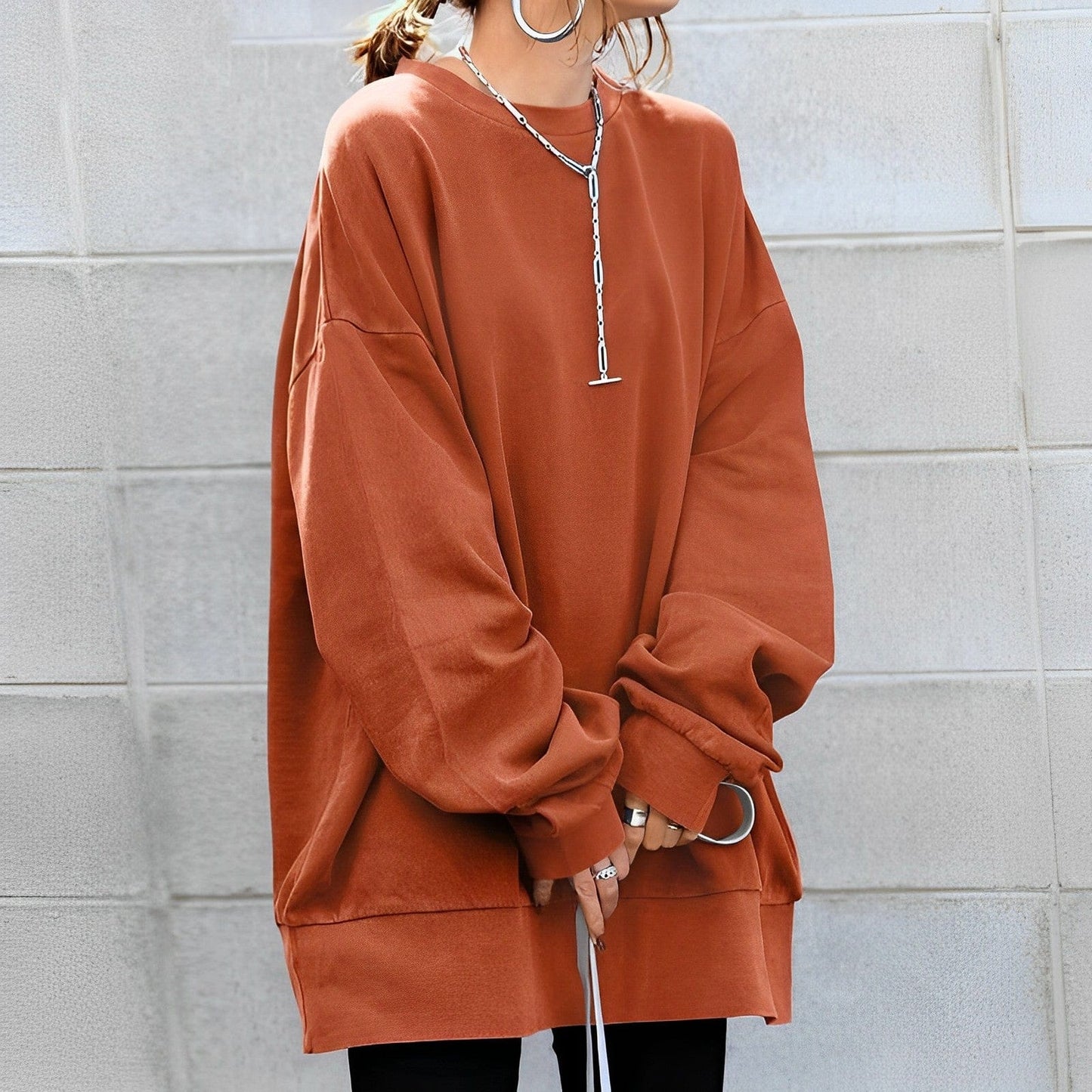 Soft warm everyday knit pullover for women - 4