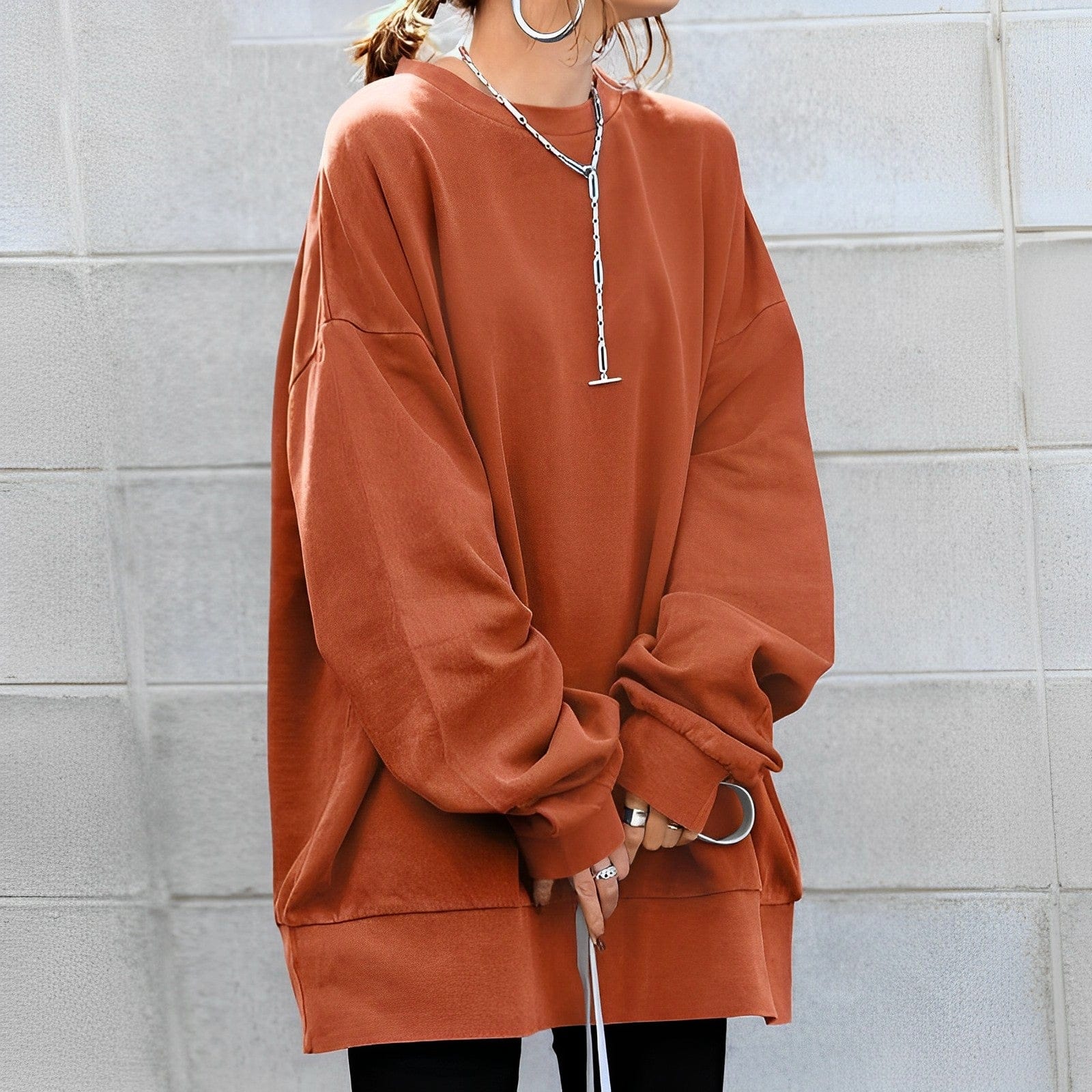Soft warm everyday knit pullover for women - 4