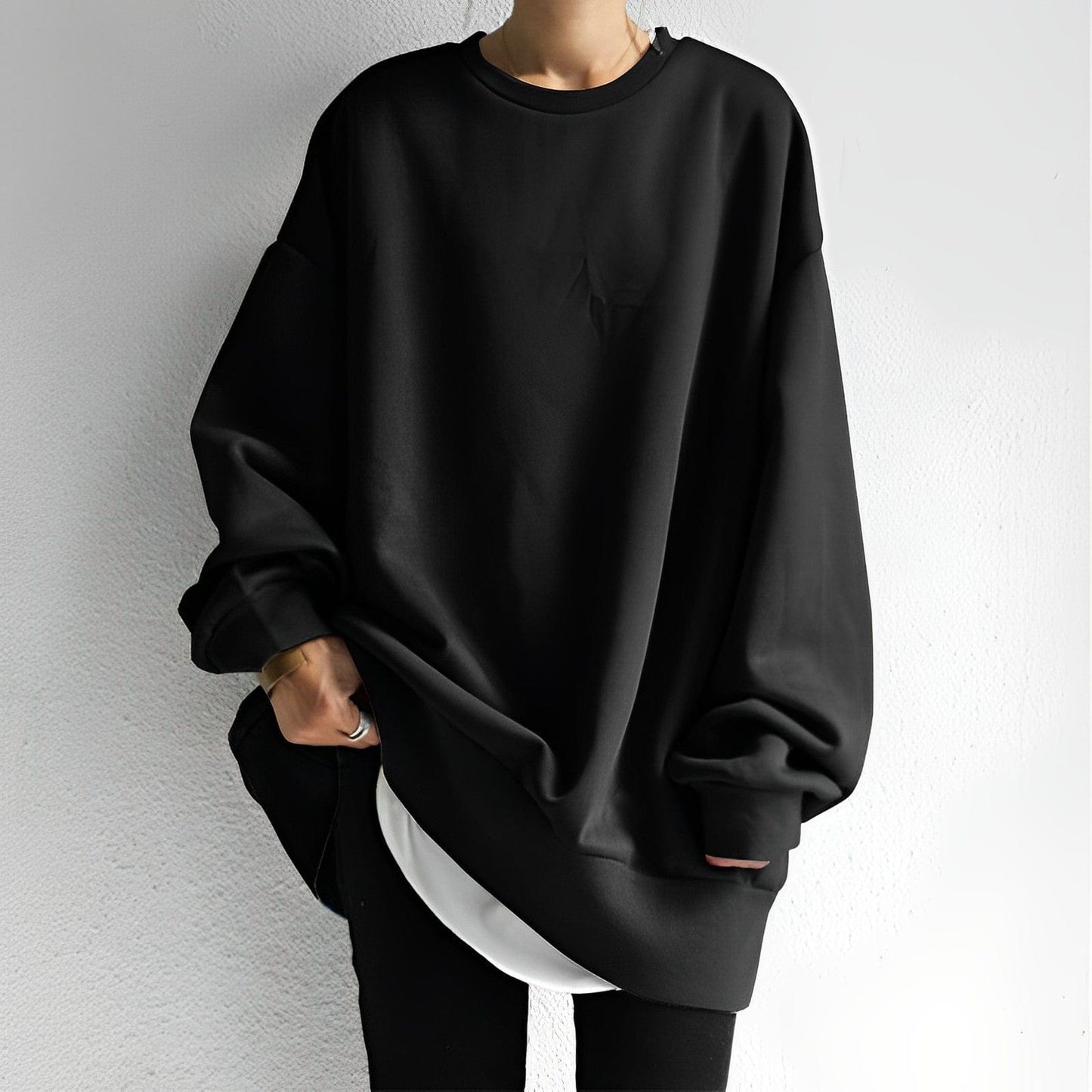 Soft warm everyday knit pullover for women - 2