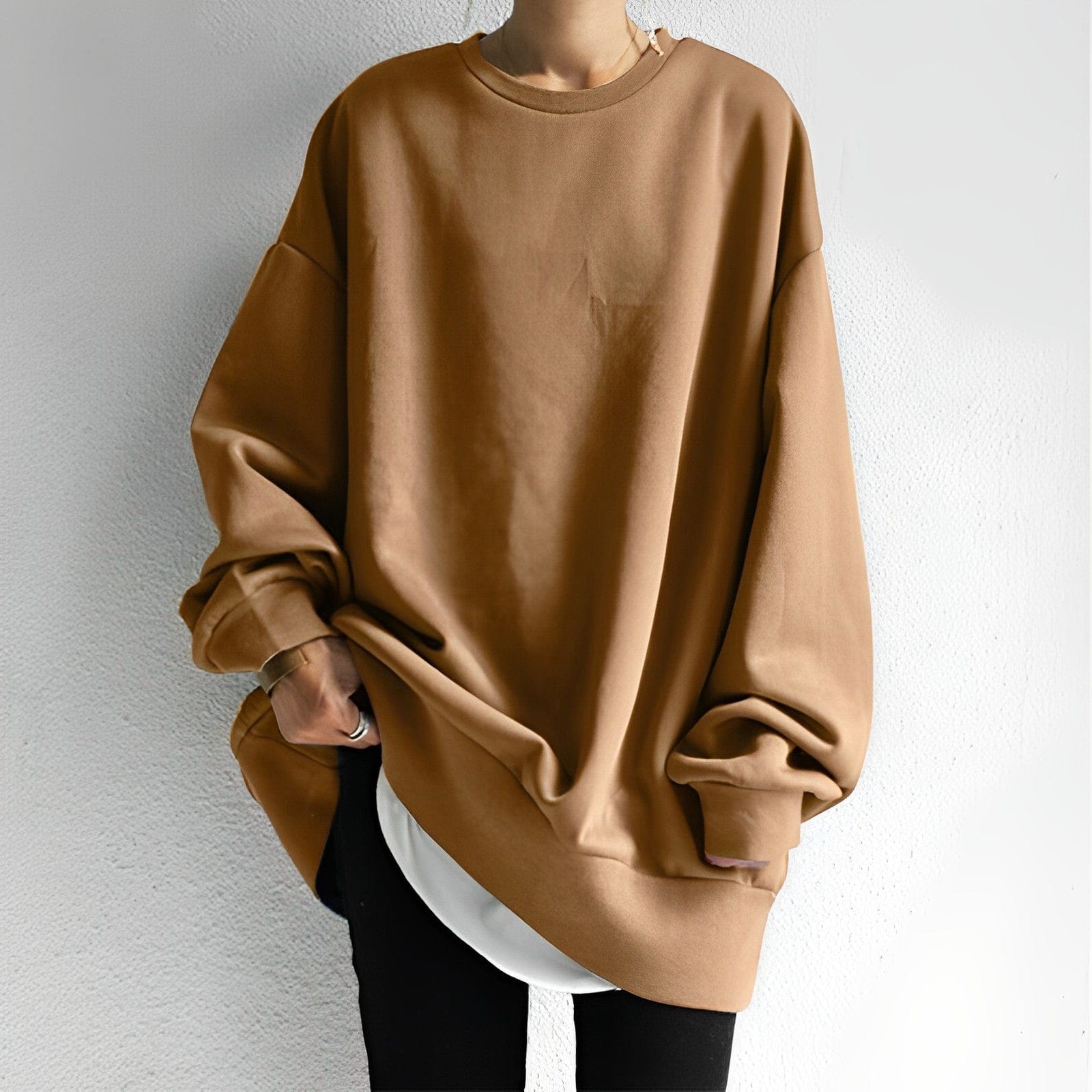 Soft warm everyday knit pullover for women - 6