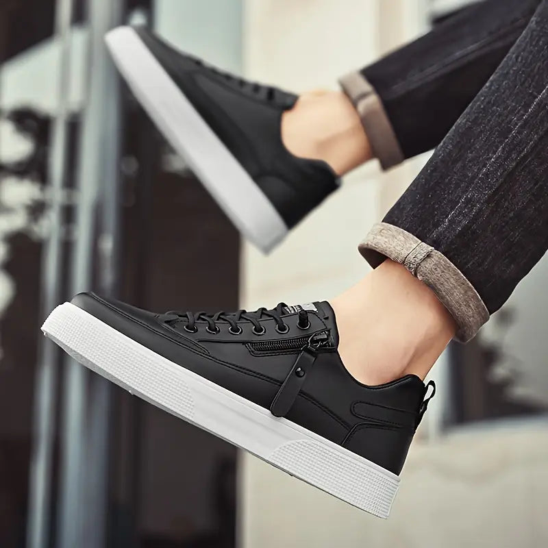 Classic everyday leather casual trainers for men | Stratford -6