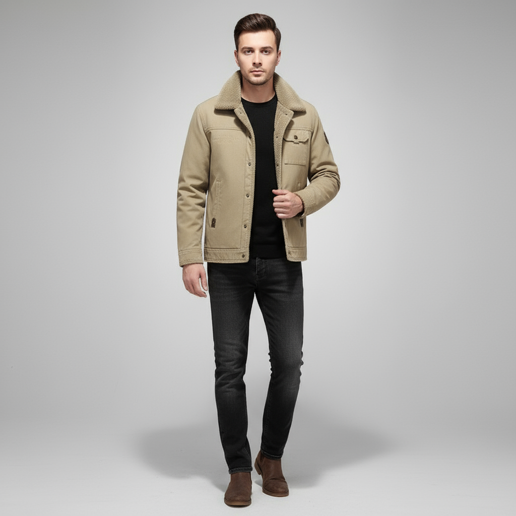 Utility Button Front Jacket Stylish for Men | Harrison