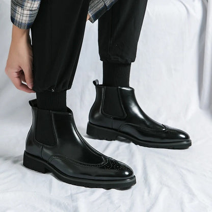Classic leather chelsea boots for men | Alden - 18