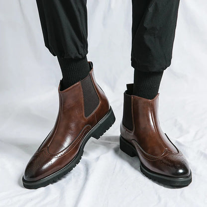 Classic leather chelsea boots for men | Alden - 10