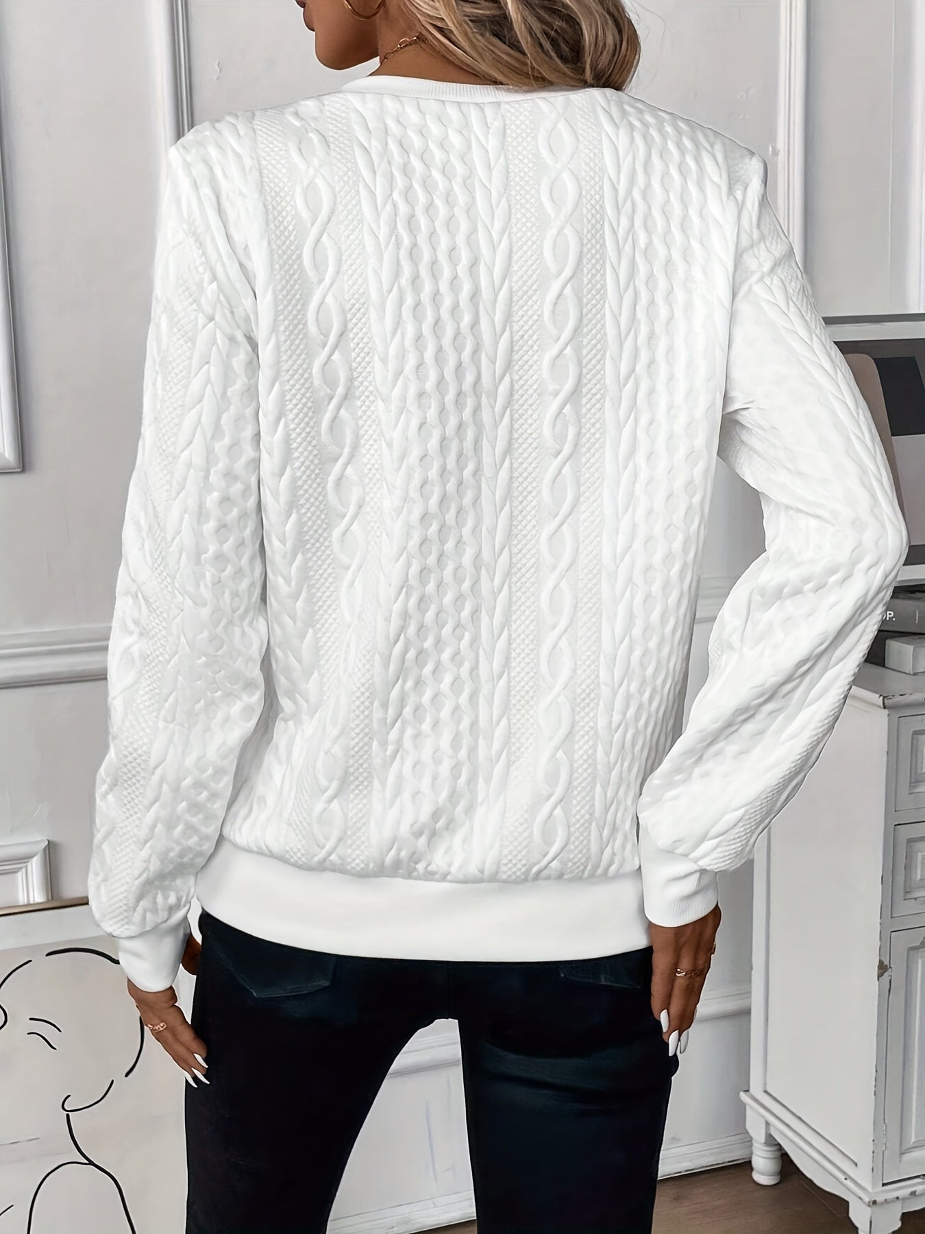 Half Zip Casual Sweater Cozy For Women | Lioraelle