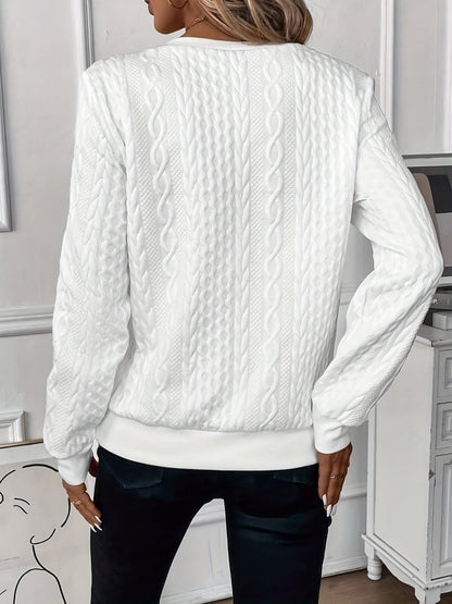 Half Zip Casual Sweater Cozy For Women | Lioraelle