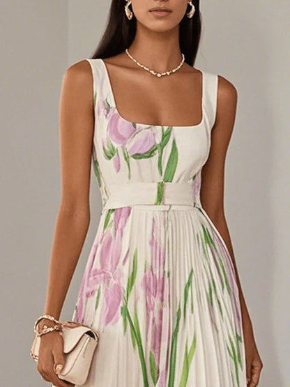 Floral Print Long Dress Chic For Women | Charlene