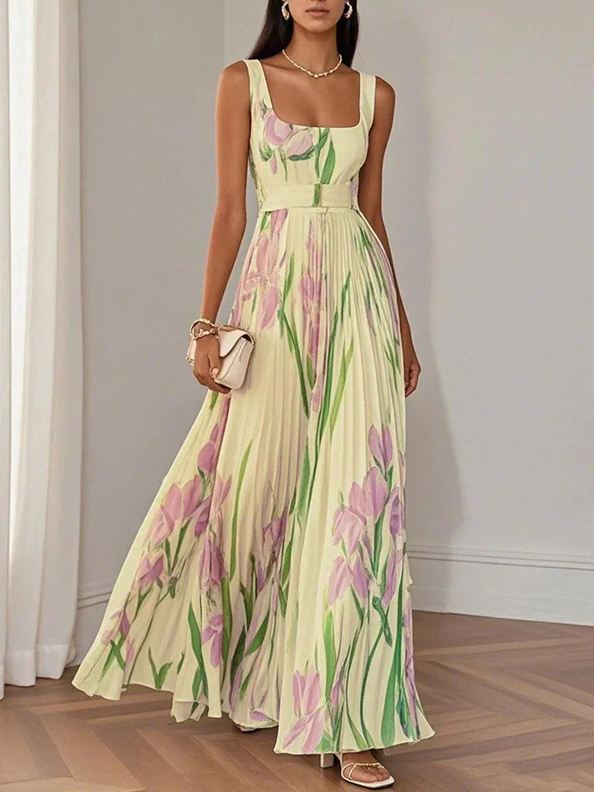 Floral Print Long Dress Chic For Women | Charlene