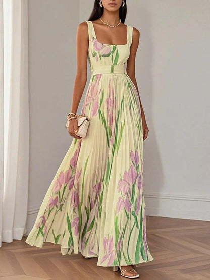 Floral Print Long Dress Chic For Women | Charlene