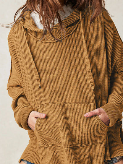 Cosy oversized waffle hoodie for men | Haven - 8