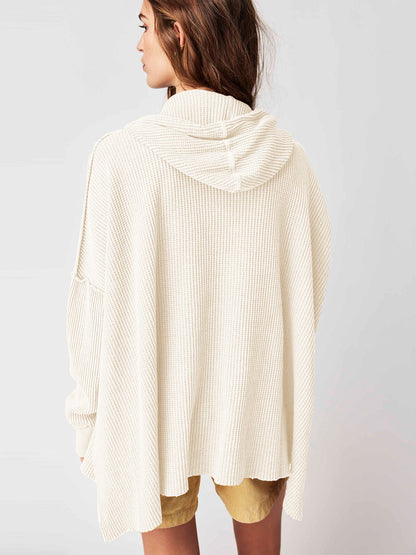 Cosy oversized waffle hoodie for men | Haven - 22