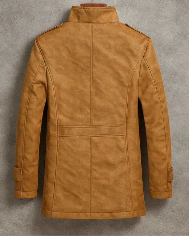 Classic everyday casual leather jacket for men | Carl -3