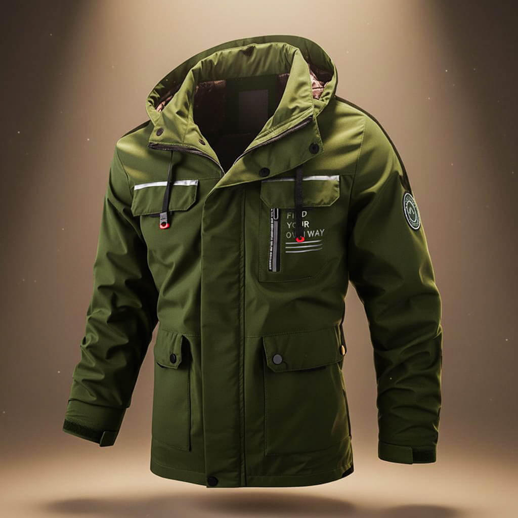 Warm hooded everyday jacket for men | Explorer - 4