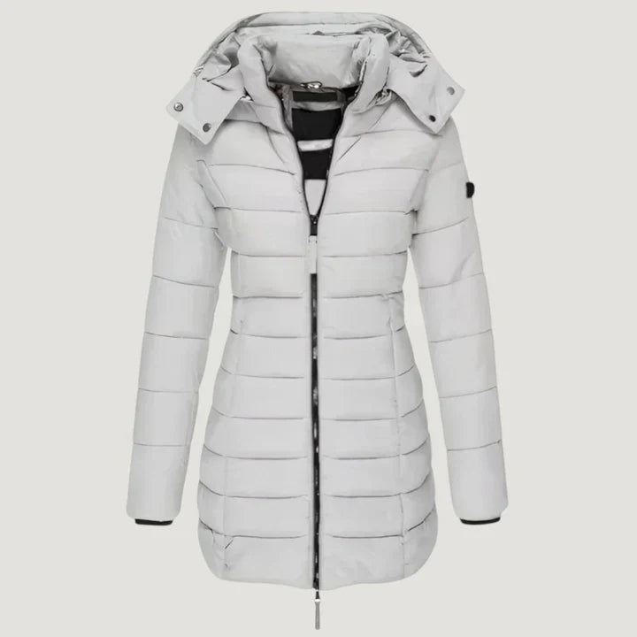 Classic warm everyday casual winter jacket for women | Noelle -4