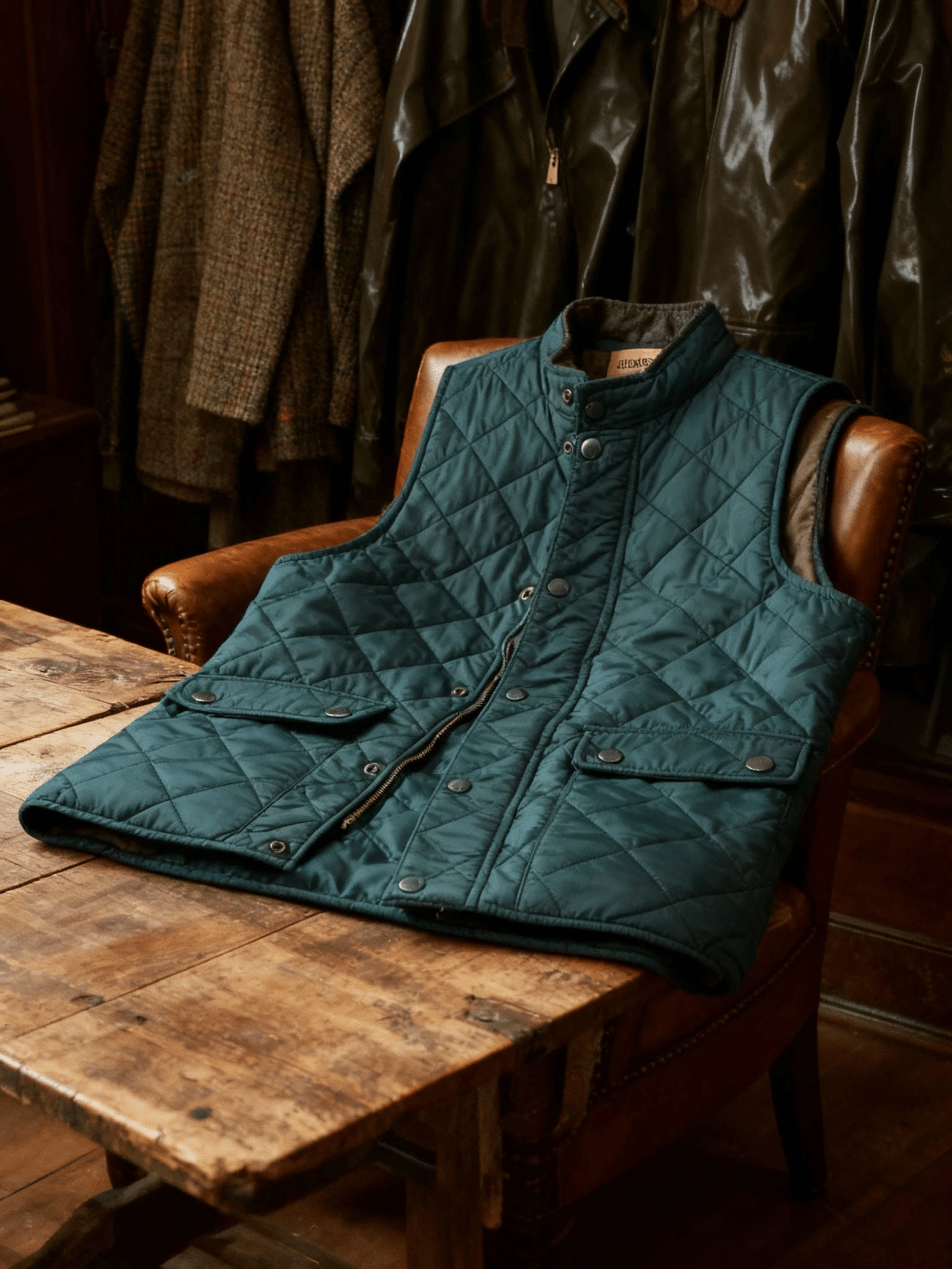 Lightweight quilted gilet for men | Harbour -3