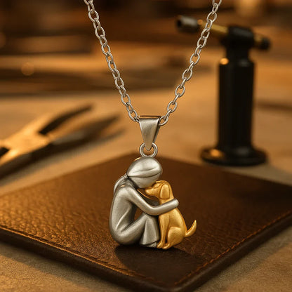 Classic everyday lucky dog pendant necklace for women | Charlie -6
