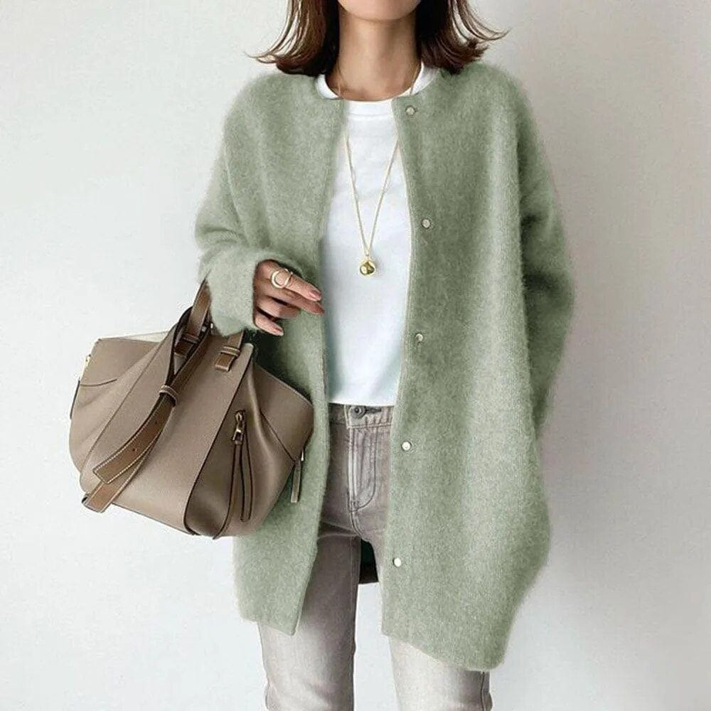 Elegant Button Front Jacket Stylish For Women | Mirela