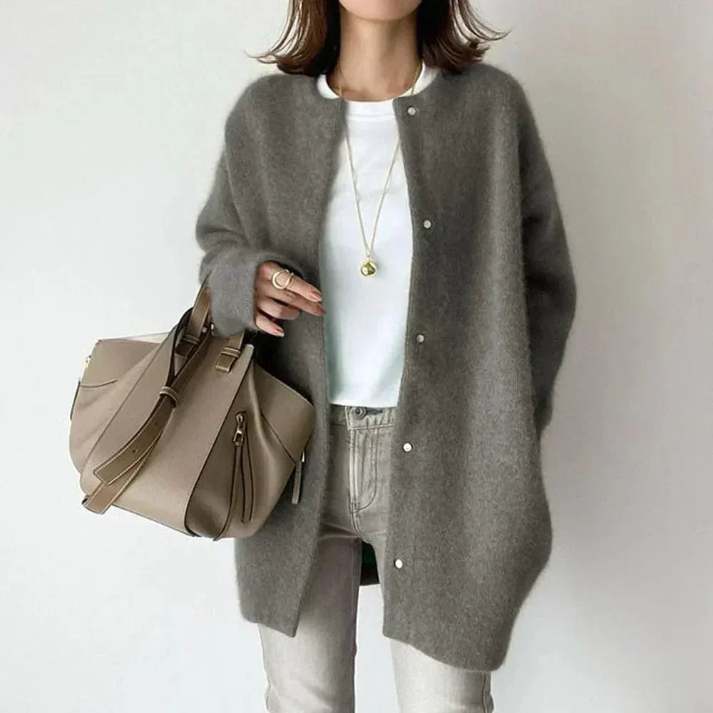Elegant Button Front Jacket Stylish For Women | Mirela