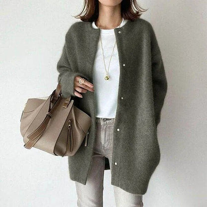Elegant Button Front Jacket Stylish For Women | Mirela