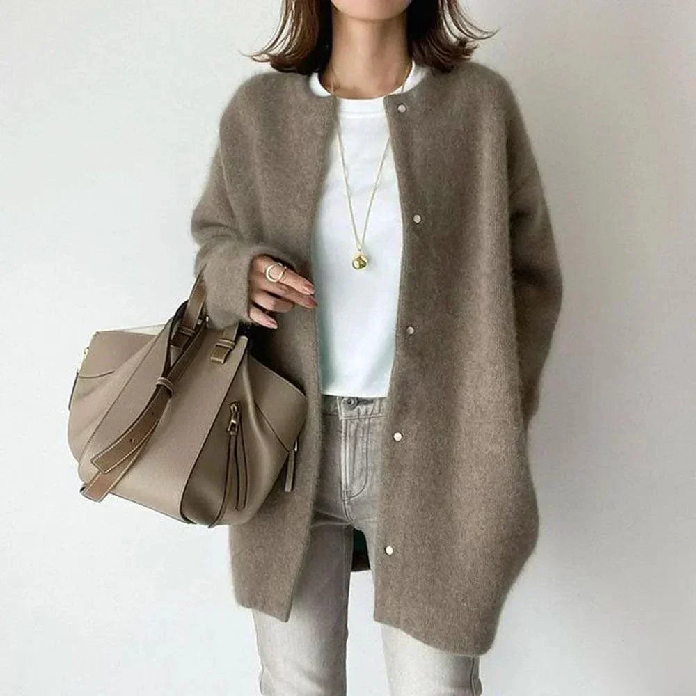 Elegant Button Front Jacket Stylish For Women | Mirela