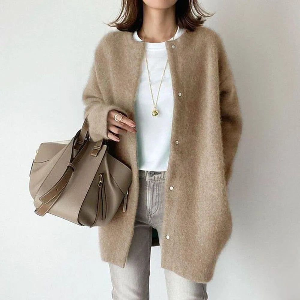 Elegant Button Front Jacket Stylish For Women | Mirela