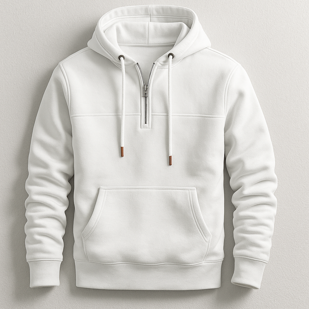 Quarter Zip Hooded Sweatshirt Trendy for Men | Nolan