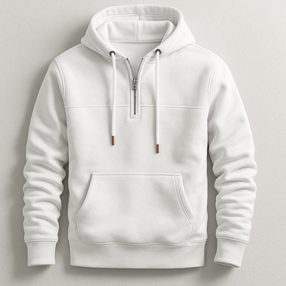 Quarter Zip Hooded Sweatshirt Trendy for Men | Nolan
