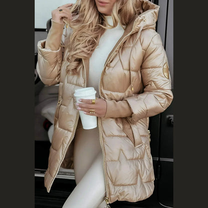 Elegant warm versatile everyday coat for women | Nolwen -2