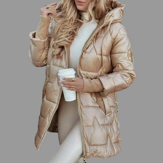 Elegant warm versatile everyday coat for women | Nolwen -1
